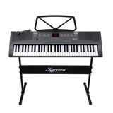 Musical Keyboards: Karrera 61-Key Electronic Piano Keyboard 75cm with Stand - Black