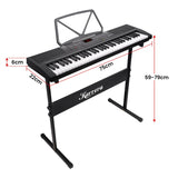 Musical Keyboards: Karrera 61-Key Electronic Piano Keyboard 75cm with Stand - Black