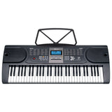 Musical Keyboards: Karrera 61 Keys Electronic Keyboard Piano with Stand - Black