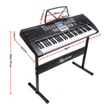 Musical Keyboards: Karrera 61 Keys Electronic Keyboard Piano with Stand - Black