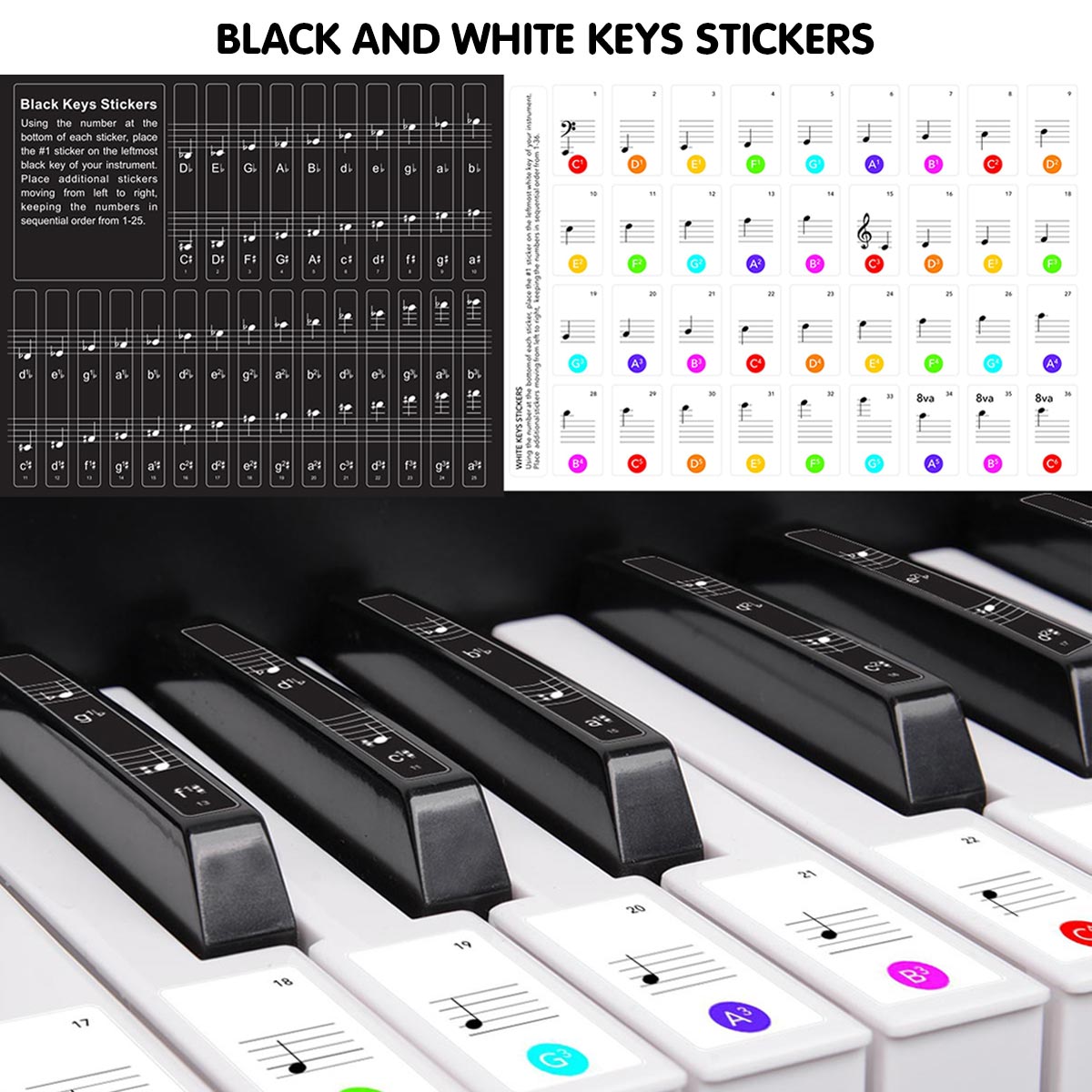 Musical Keyboards: Karrera 61 Keys Electronic Keyboard Piano with Stand - Black