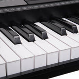 Musical Keyboards: Karrera 61 Keys Electronic LED Keyboard Piano with Stand - Black