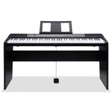 Musical Keyboards: Karrera 88 Keys Electronic Keyboard Piano with Stand Black