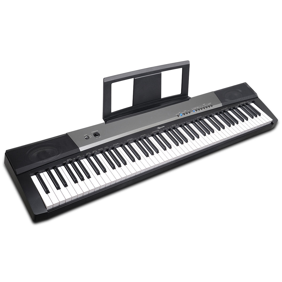Musical Keyboards: Karrera 88 Keys Electronic Keyboard Piano with Stand Black