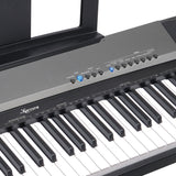 Musical Keyboards: Karrera 88 Keys Electronic Keyboard Piano with Stand Black