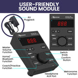Drums: Karrera 18S Electronic Drum Kit Mesh Pads 8in Snare Bluetooth Sounds USB/MIDI Output Kick Pedals Drum Coach & Metronome