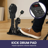 Drums: Karrera 18S Electronic Drum Kit Mesh Pads 8in Snare Bluetooth Sounds USB/MIDI Output Kick Pedals Drum Coach & Metronome