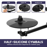 Drums: Karrera 18S Electronic Drum Kit Mesh Pads 8in Snare Bluetooth Sounds USB/MIDI Output Kick Pedals Drum Coach & Metronome