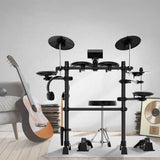 Drums: Karrera TDX-16 Electronic Drum Kit with LCD, Toms, Snares Quiet Mesh Pads & Pedals, Adjustable Stool, Headphones