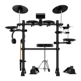 Drums: Karrera TDX-16 Electronic Drum Kit with LCD, Toms, Snares Quiet Mesh Pads & Pedals, Adjustable Stool, Headphones