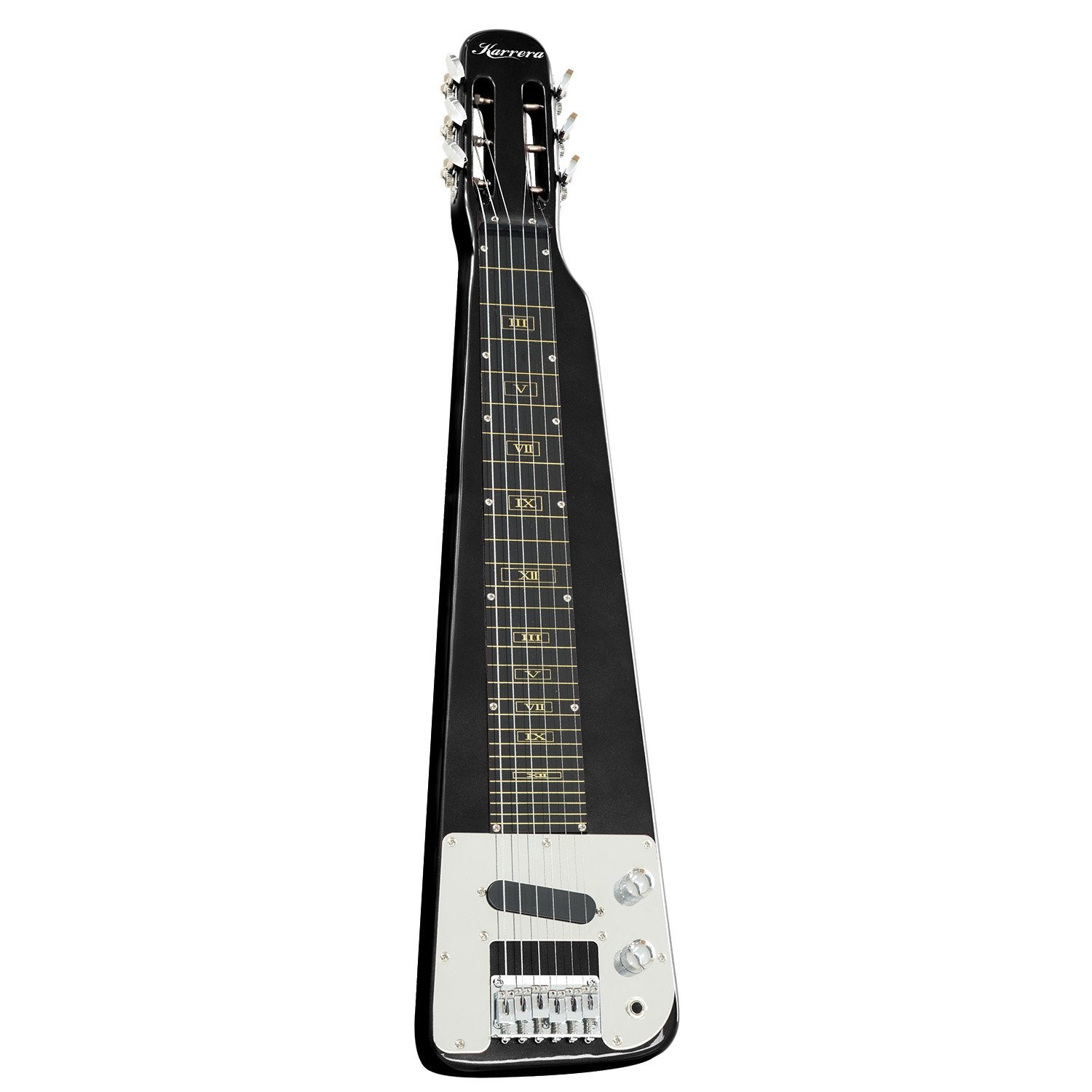 Guitars: Karrera 29in 6-String Lap Steel Hawaiian Guitar - Black