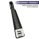 Guitars: Karrera 29in 6-String Lap Steel Hawaiian Guitar - Black
