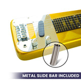 Guitars: Karrera 29in 6-String Lap Steel Hawaiian Guitar - Metallic Gold