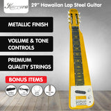 Guitars: Karrera 29in 6-String Lap Steel Hawaiian Guitar - Metallic Gold