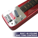 Guitars: Karrera 6-String Steel Lap Guitar - Metallic Red