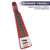 Guitars: Karrera 6-String Steel Lap Guitar - Metallic Red