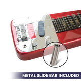 Guitars: Karrera 6-String Steel Lap Guitar - Metallic Red