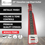 Guitars: Karrera 6-String Steel Lap Guitar - Metallic Red