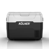 Fridges: Kolner 40l Fridge Freezer Cooler 12/24/240v Camping Portable Esky Refrigerator With Trolley - Black