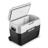 Fridges: Kolner 40l Fridge Freezer Cooler 12/24/240v Camping Portable Esky Refrigerator With Trolley - Black