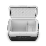 Fridges: Kolner 40l Fridge Freezer Cooler 12/24/240v Camping Portable Esky Refrigerator With Trolley - Black
