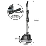 Vacuums: Kartrite Hauskeeper Gen2 5-in-1 Black Electric Floor Polisher Hard Waxer Buffer Scrubber Cleaner 240v With Twin Rotating Brushes 6m Power Cord