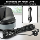 Vacuums: Kartrite Hauskeeper Gen2 5-in-1 Black Electric Floor Polisher Hard Waxer Buffer Scrubber Cleaner 240v With Twin Rotating Brushes 6m Power Cord
