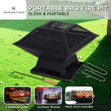 Fire Pits: Wallaroo Portable Outdoor Fire Pit for BBQ, Grilling, Cooking, Camping