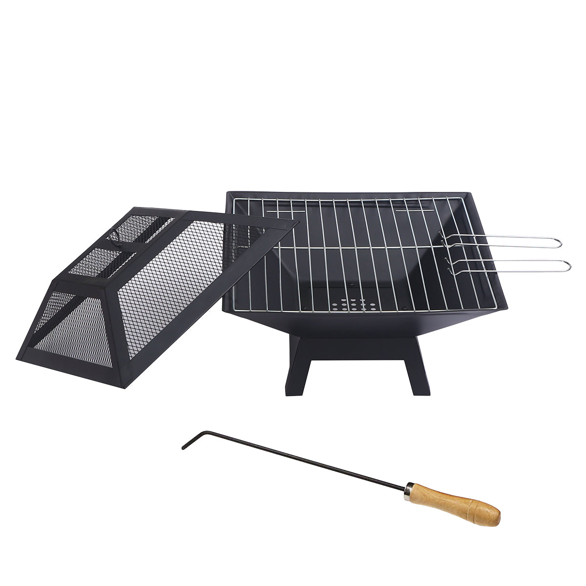 Fire Pits: Wallaroo Portable Outdoor Fire Pit for BBQ, Grilling, Cooking, Camping