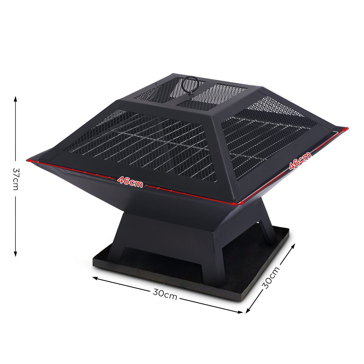 Fire Pits: Wallaroo Portable Outdoor Fire Pit for BBQ, Grilling, Cooking, Camping