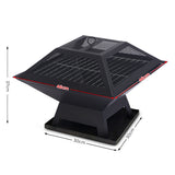 Fire Pits: Wallaroo Portable Outdoor Fire Pit for BBQ, Grilling, Cooking, Camping