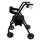 Mobility & Accessibility: Orthonica Foldable Mobility Steel Rollator 136kg Max Capacity Black