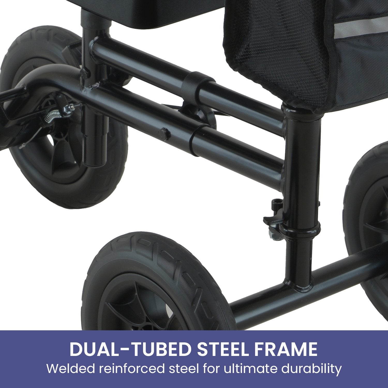 Mobility & Accessibility: Orthonica Mobility Steel Knee Scooter Walker Steerable Ergonomic Foldable Scooter 10-inch Wheels Height Adjustable Steel Frame 136kg Weight Capacity