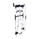Mobility & Accessibility: Orthonica Folding Rollator Walker Aluminium Adjustable Handles With Cane Box