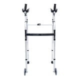 Mobility & Accessibility: Orthonica Folding Rollator Walker Aluminium Adjustable Handles With Cane Box