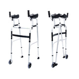 Mobility & Accessibility: Orthonica Folding Rollator Walker Aluminium Adjustable Handles With Cane Box