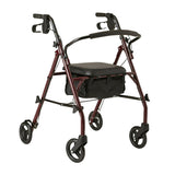Mobility & Accessibility: Orthonica Foldable Steel Frame Rollator 4-wheel Walker