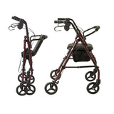 Mobility & Accessibility: Orthonica Foldable Steel Frame Rollator 4-wheel Walker