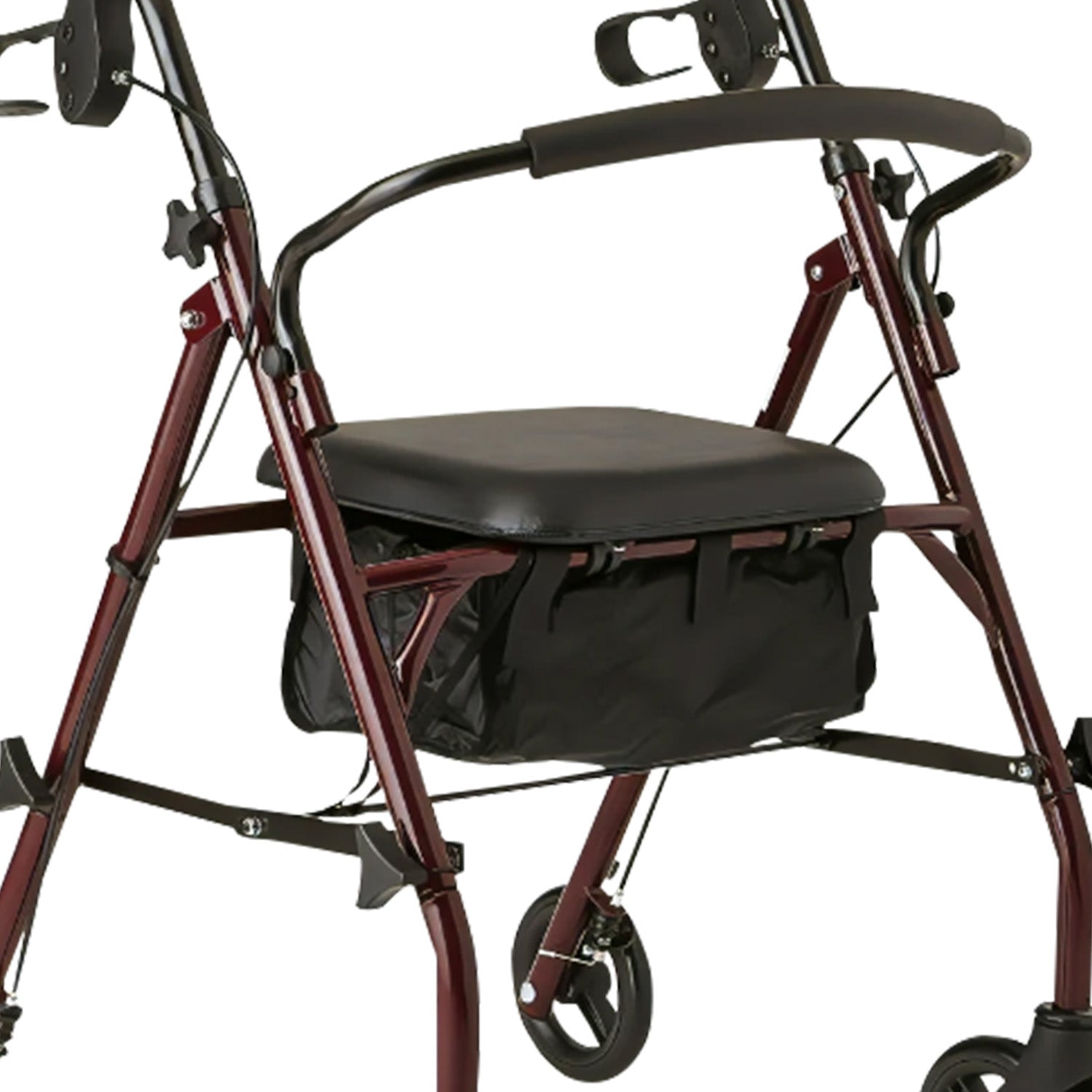 Mobility & Accessibility: Orthonica Foldable Steel Frame Rollator 4-wheel Walker