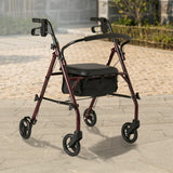 Mobility & Accessibility: Orthonica Foldable Steel Frame Rollator 4-wheel Walker
