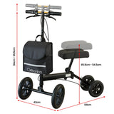 Mobility & Accessibility: Orthonica Knee Walker with Adjustable Pad and Dual Brakes