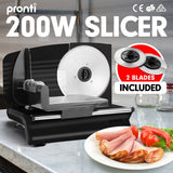Speciality Appliances: Pronti Electric Meat Slicer- Food Cheese Processor Vegetable Kitchen Deli