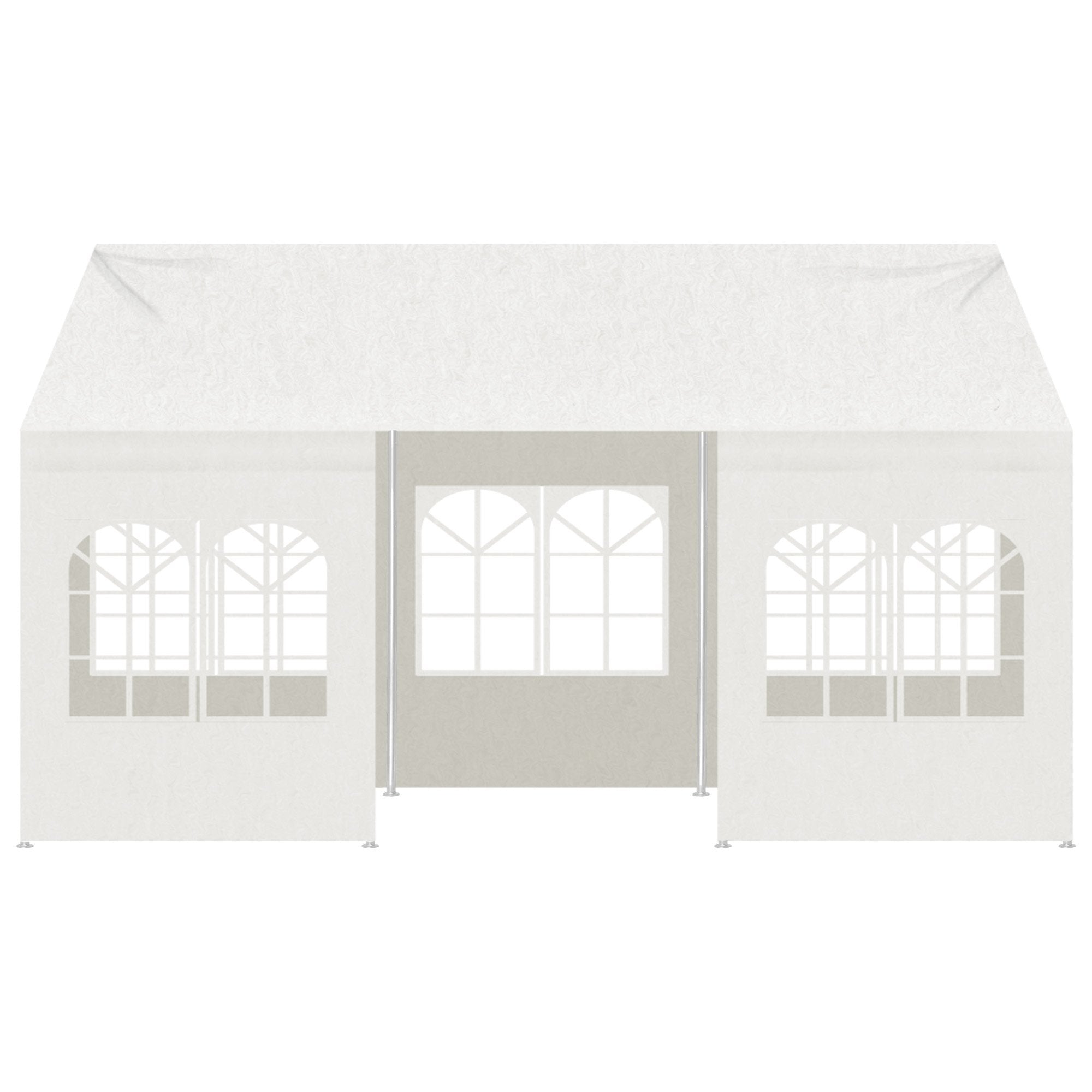 Canopies & Gazebos: Wallaroo 6x6m Outdoor Event Marquee Gazebo Party Wedding Tent - White