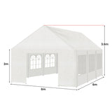 Canopies & Gazebos: Wallaroo 6x6m Outdoor Event Marquee Gazebo Party Wedding Tent - White