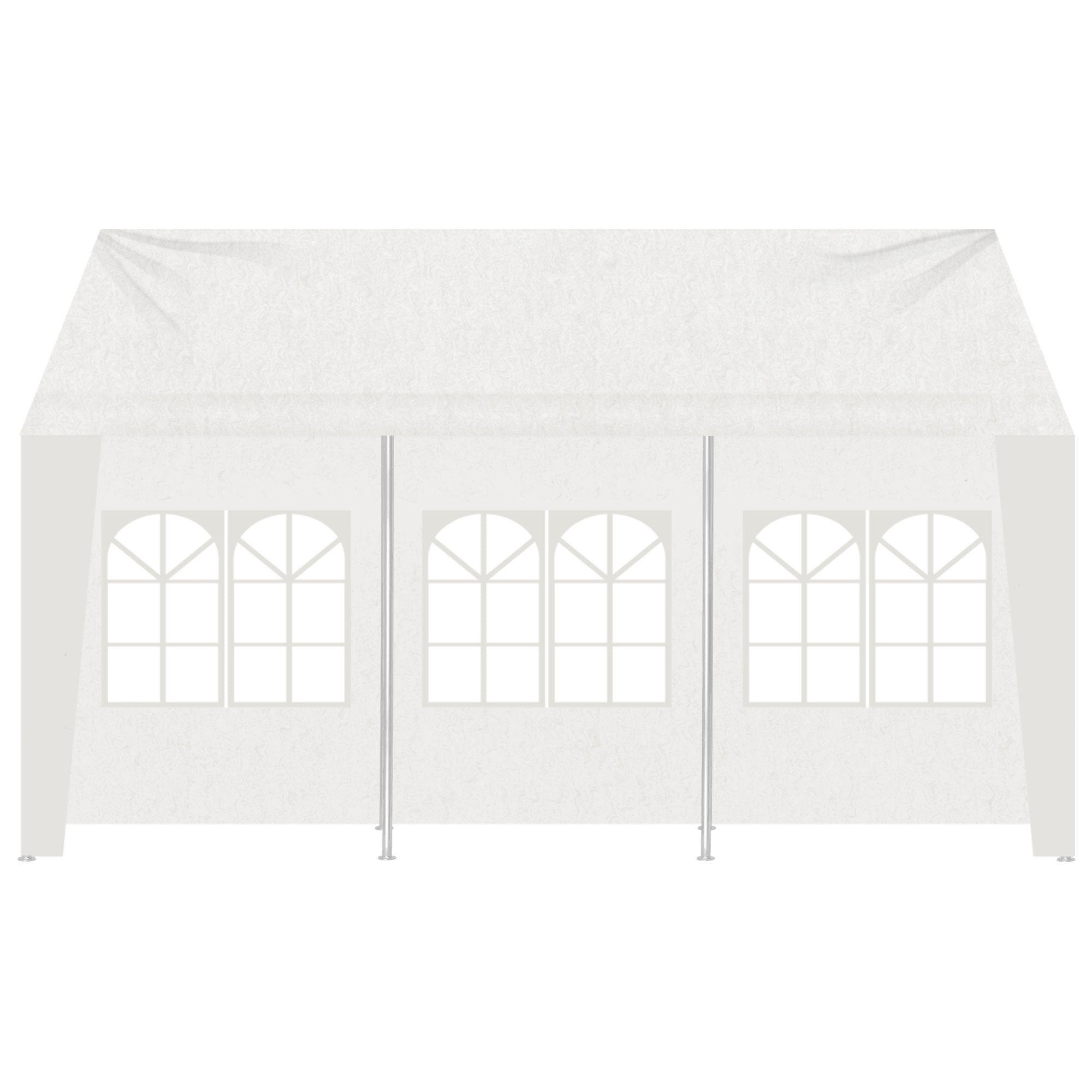 Canopies & Gazebos: Wallaroo 6x6m Outdoor Event Marquee Gazebo Party Wedding Tent - White