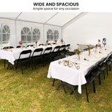 Canopies & Gazebos: Wallaroo 6x6m Outdoor Event Marquee Gazebo Party Wedding Tent - White