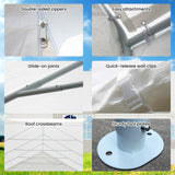 Canopies & Gazebos: Wallaroo 6x6m Outdoor Event Marquee Gazebo Party Wedding Tent - White