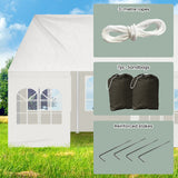 Canopies & Gazebos: Wallaroo 6x6m Outdoor Event Marquee Gazebo Party Wedding Tent - White