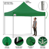 Canopies & Gazebos: Wallaroo Gazebo Tent Marquee 3x3 Popup Outdoor - Green