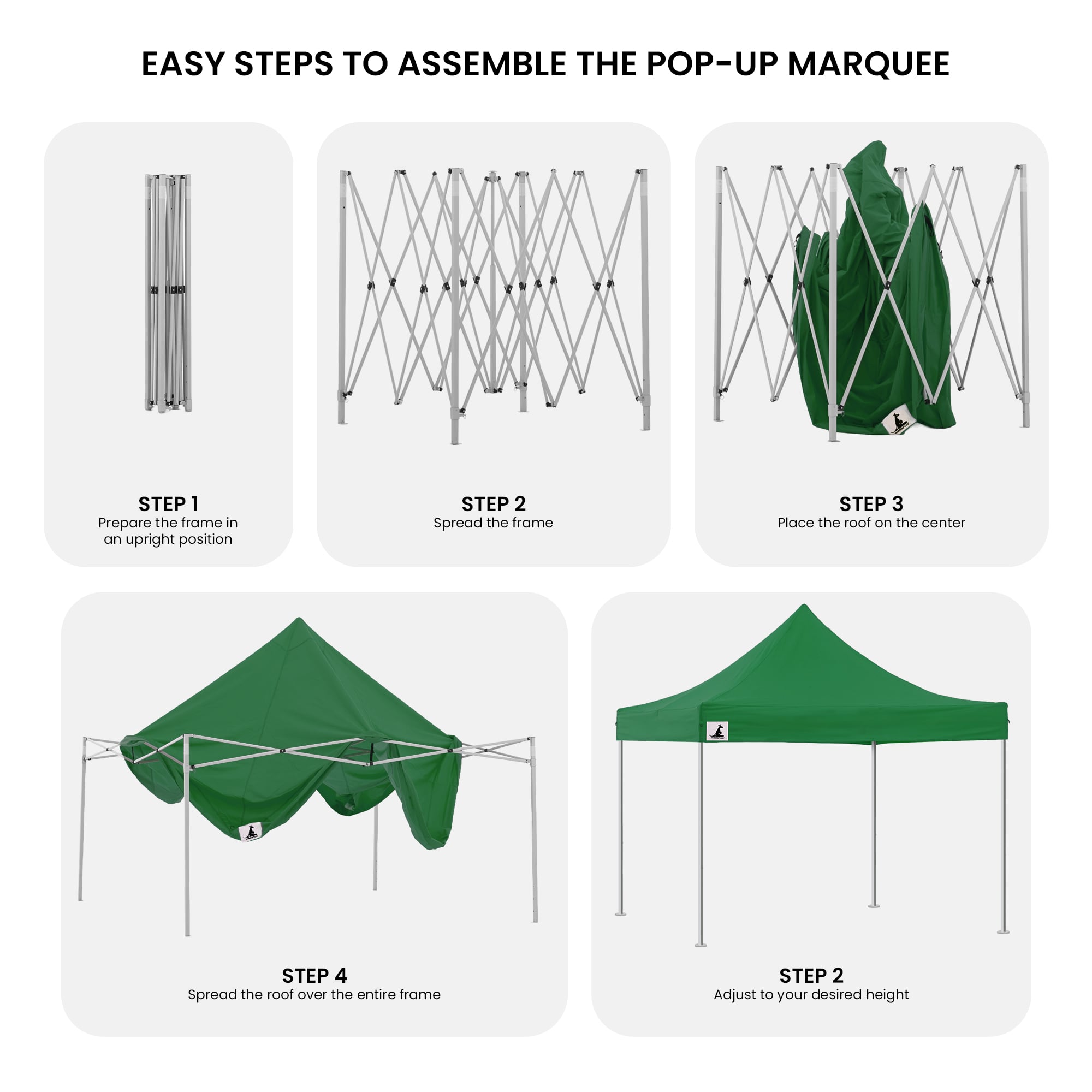 Canopies & Gazebos: Wallaroo Gazebo Tent Marquee 3x3 Popup Outdoor - Green